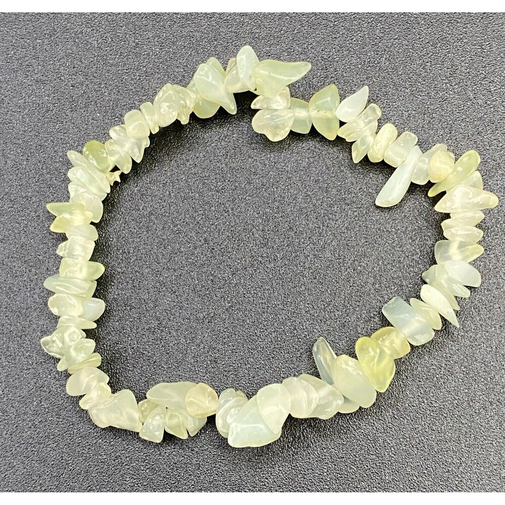New Jade Stone Chip Expandable Bracelet